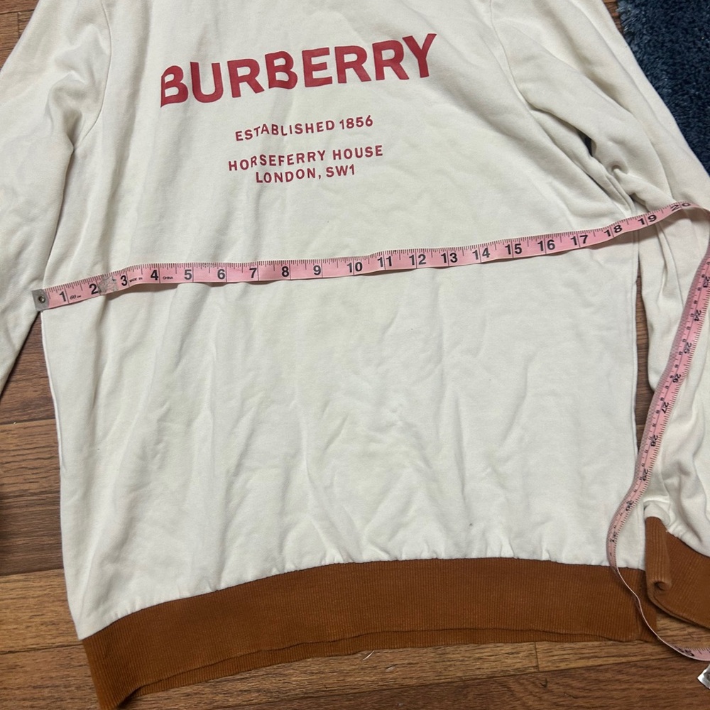 Burberry Cream Top with Red Logo - Picture 4 of 7